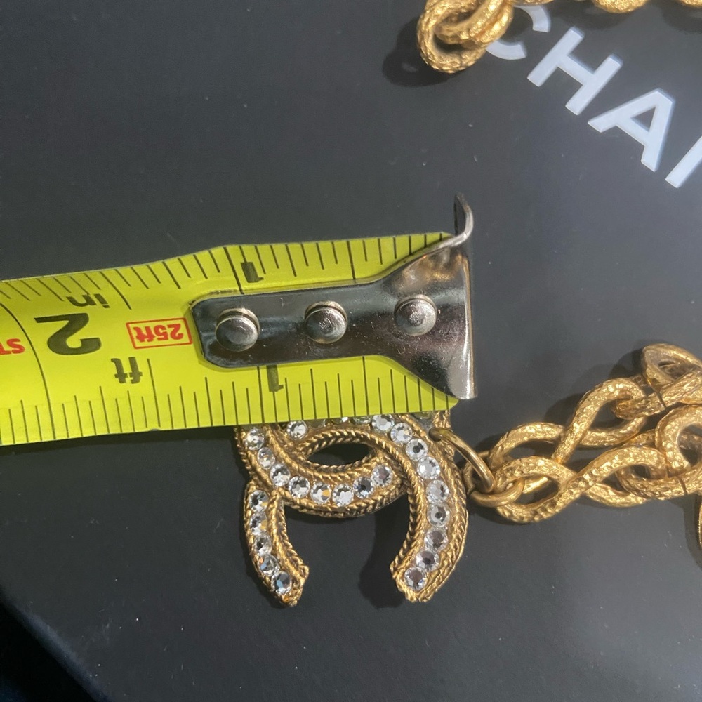 Chanel 24K Gold Plated Chain Long Necklace with Pendant - Picture 9 of 10